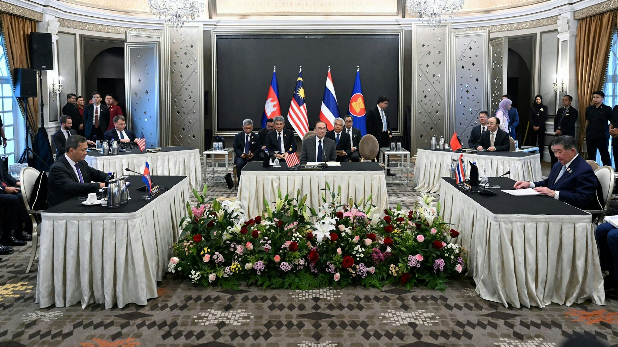 Das Treffen fand am Nachmittag in Malaysia statt.
