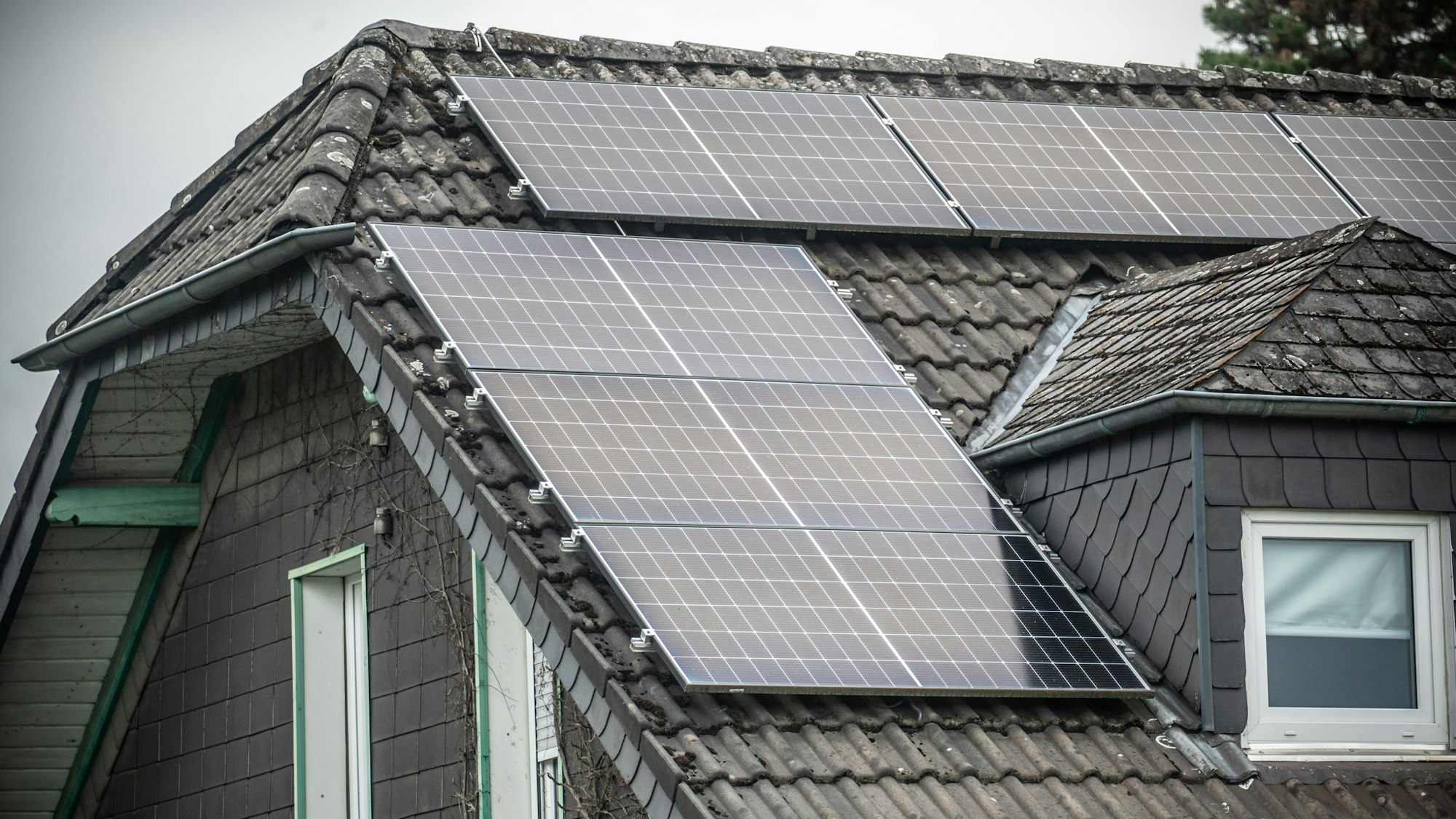 Ein Solardach in Leverkusen