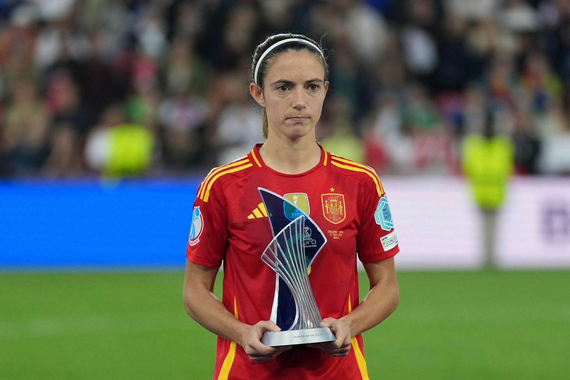 Kein Trost für Aitana Bonmatí: Auszeichnung als beste Spielerin des Turniers.