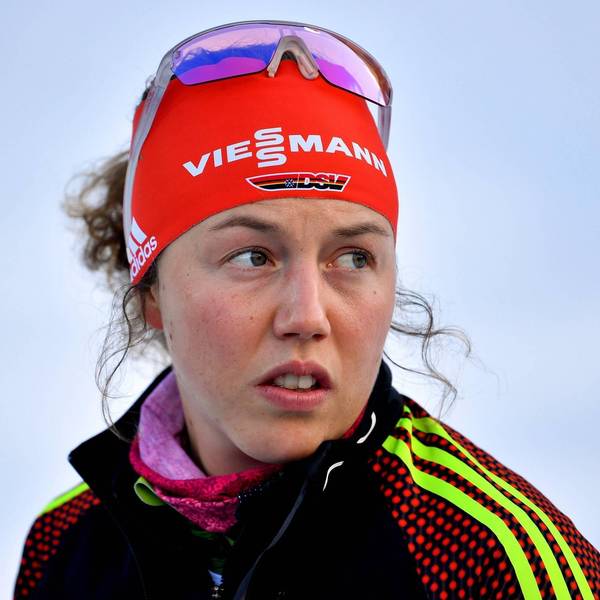 Laura Dahlmeier bei der Biathlon-WM 2019. Dahlmeiers Zustand ist nach einem Steinschlag ungewiss. (Archivbild)