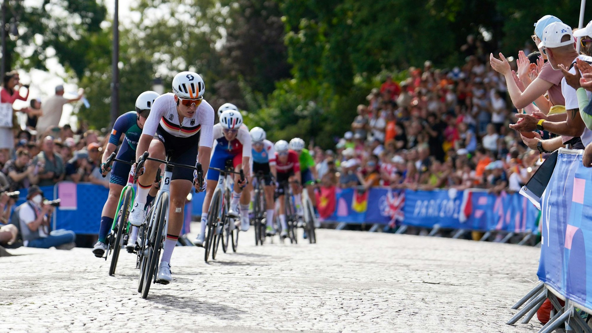 Franziska Koch wurde erst vier Kilometer vor dem Ziel vom Hauptfeld eingeholt.