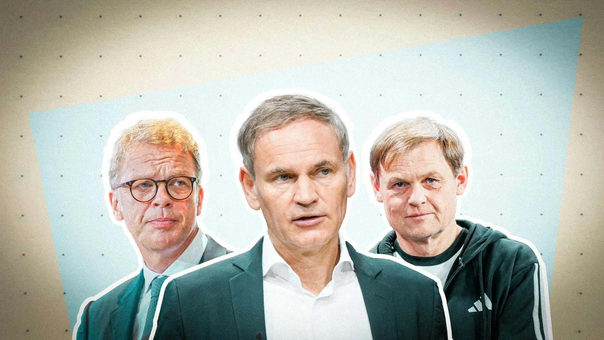 Vorn im Gehaltsranking: Oliver Blume (M), Björn Gulden (r) und Christian Sewing.