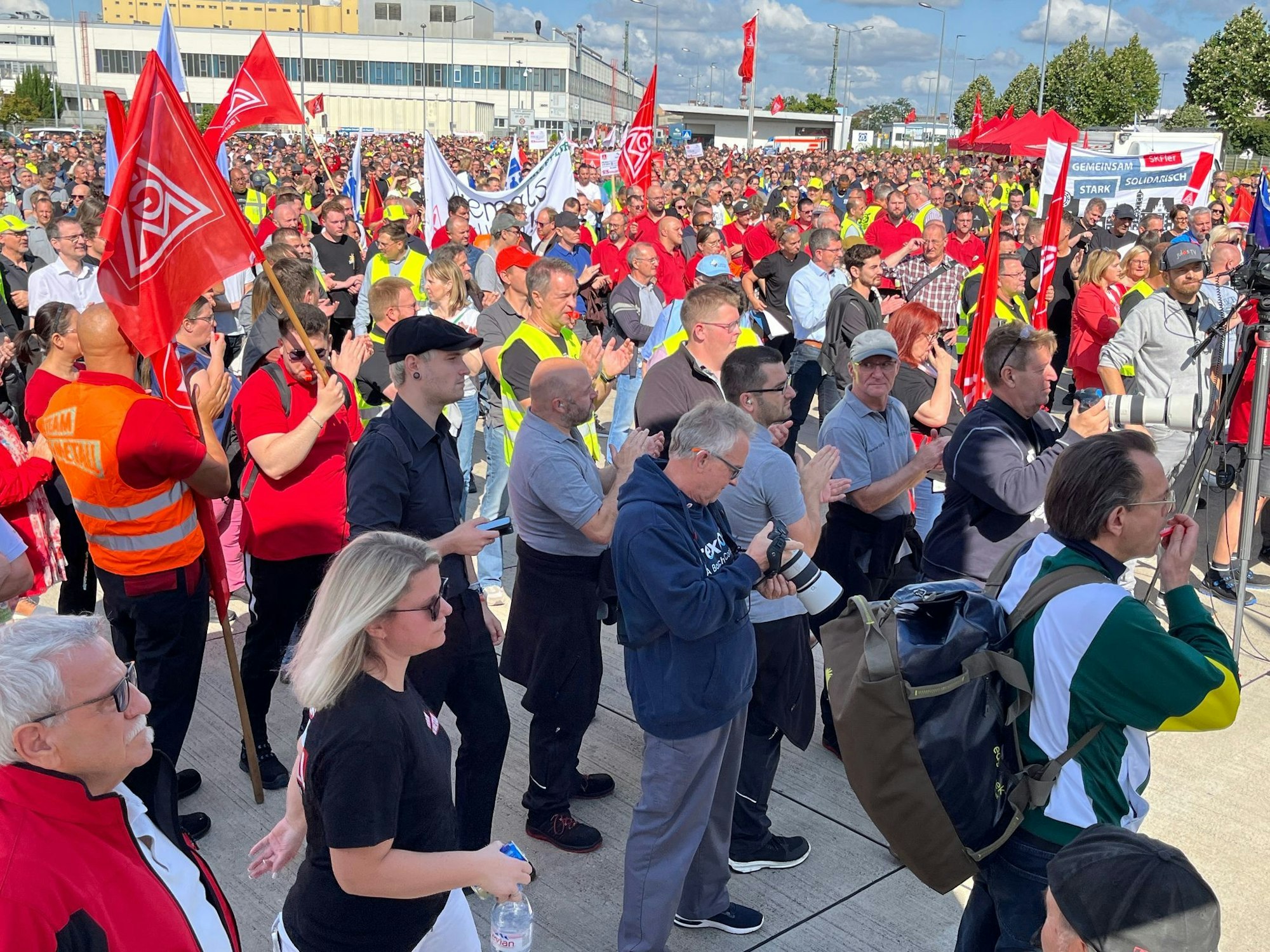Auch in Schweinfurt gab es Protest.