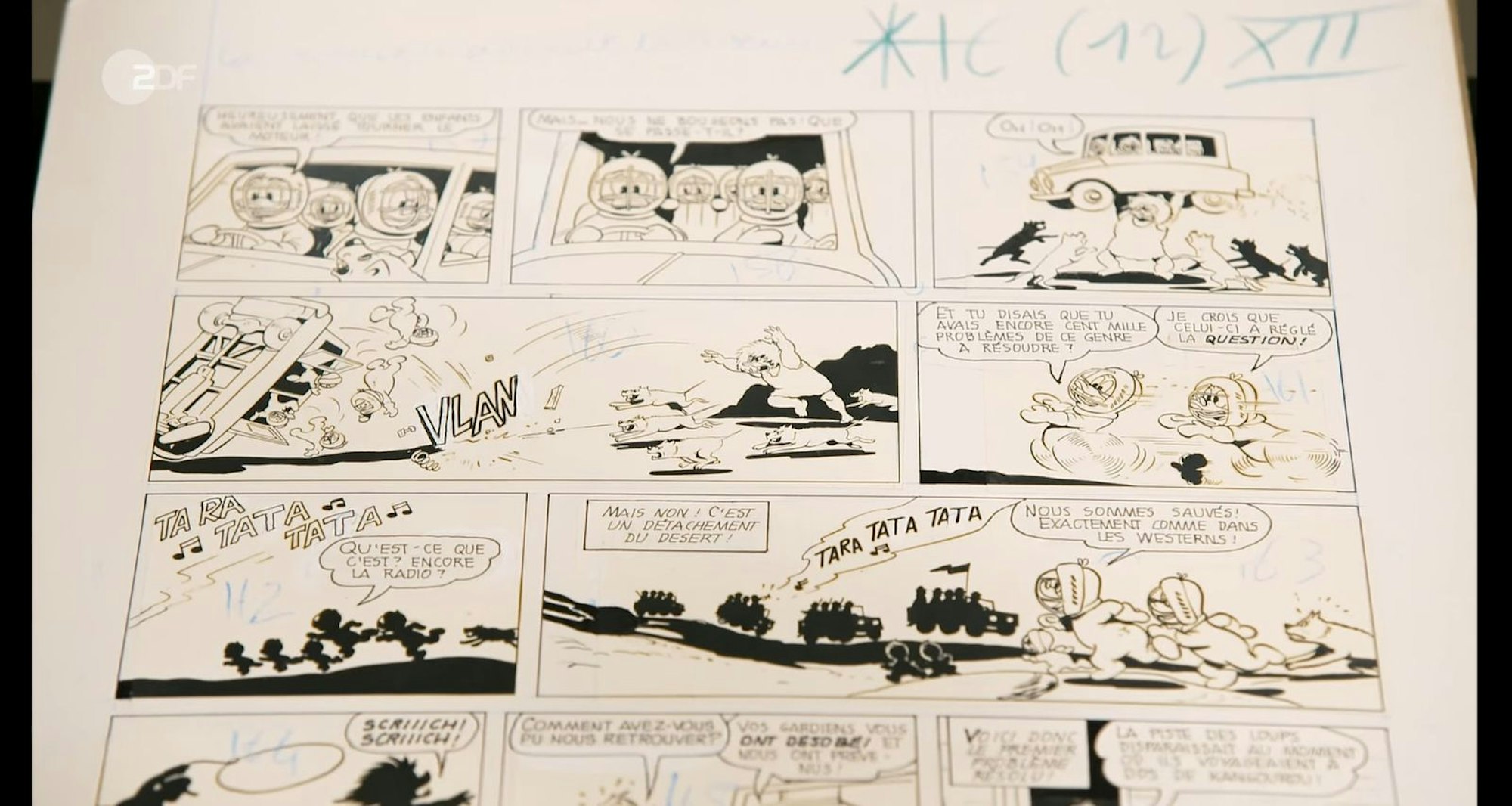 Wieder Papier, wieder spannend: Ein Donald-Duck-Comic wurde auf 400 bis 500 Euro geschätzt. (Bild: ZDF)