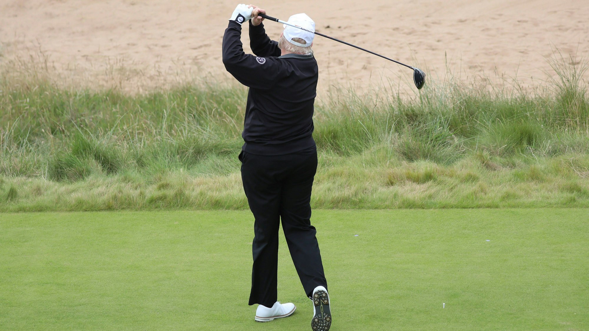 Donald Trump fand in Schottland Zeit zum Golf spielen.