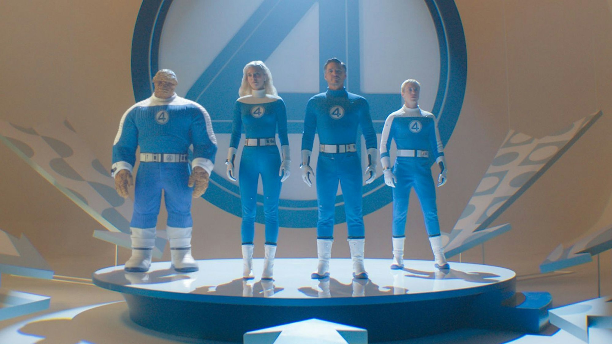 Nicht zu verwechseln mit der Rap-Gruppe aus Stuttgart: Die Fantastischen Vier alias The Fantastic Four sind auf der Kino-Leinwand zurück. (Bild: Marvel Studios/20th Century/Disney)