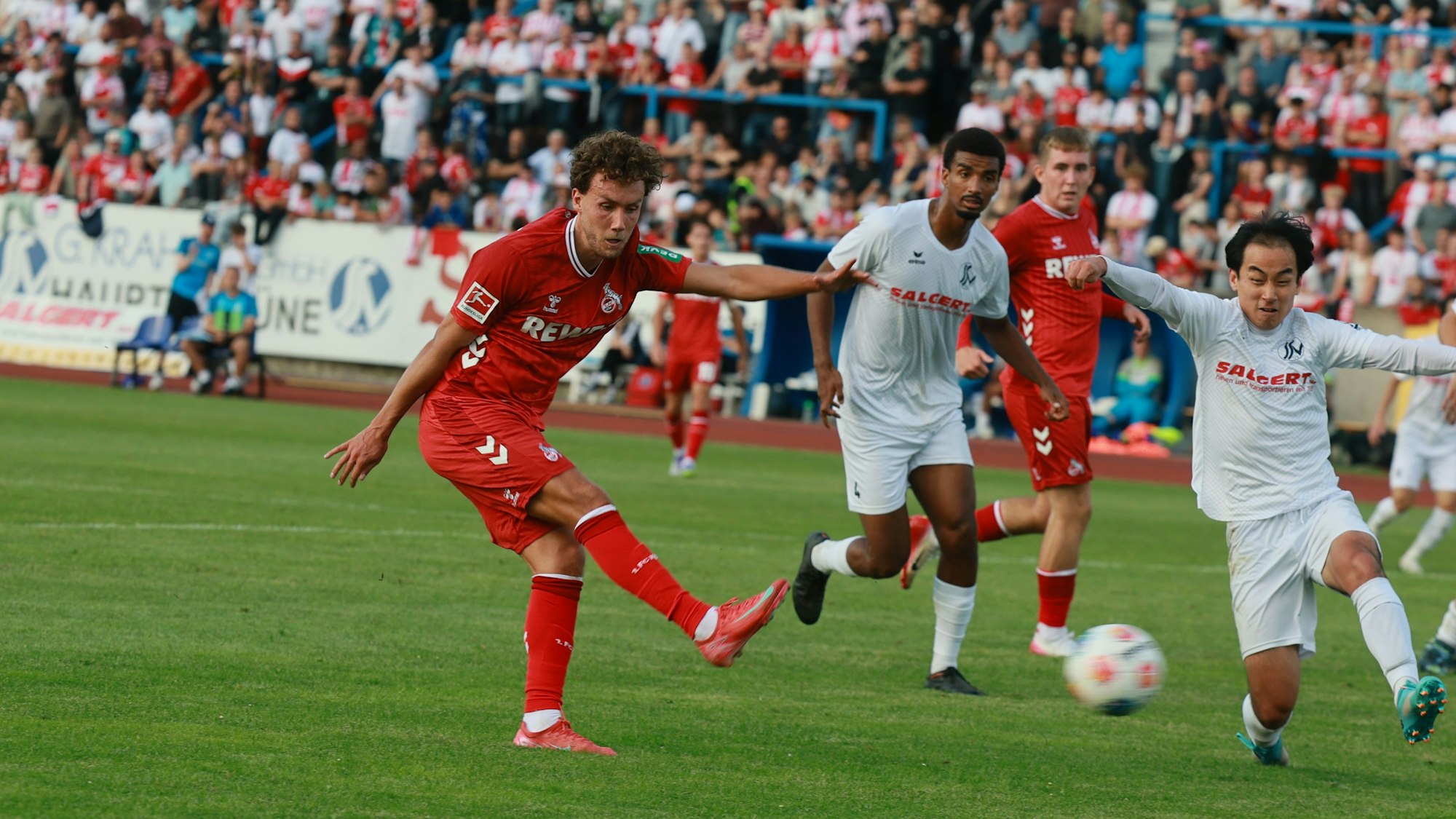 Luca Waldschmidt erzielte in Siegburg zwei sehenswerte Tore für den 1. FC Köln