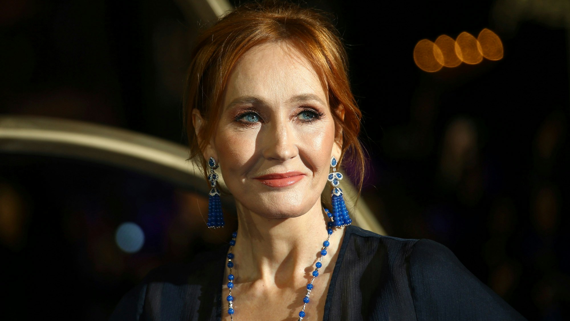 J.K. Rowling, britische Autorin, posiert 2018 auf einer Filmpremiere.