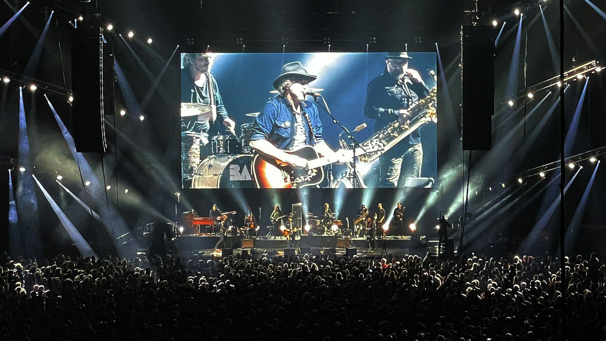 Das Bild zeigt BAP bei einem Liveauftritt im Jahr 2022. Bild: Herbert Bucco