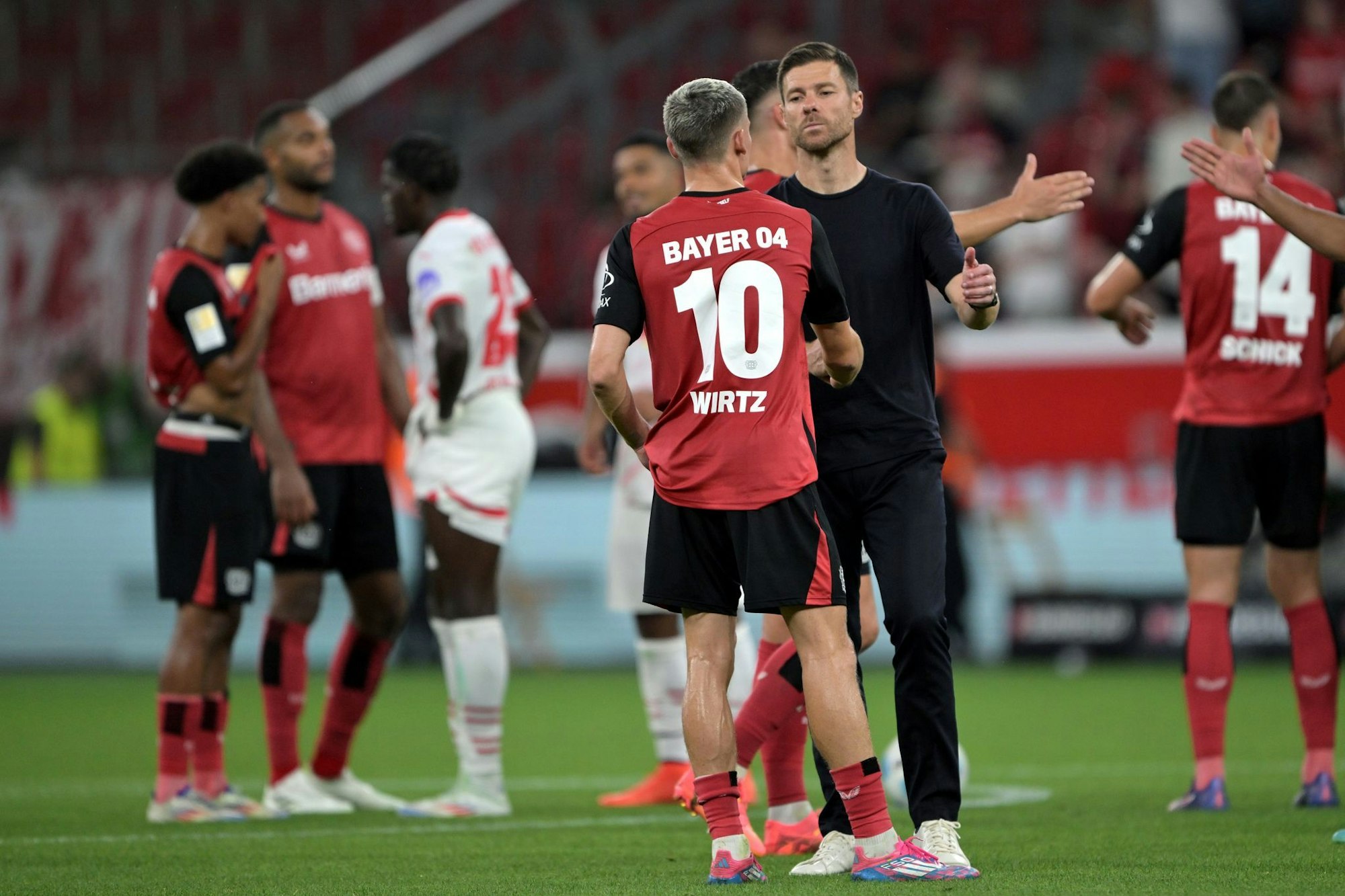 Florian Wirtz trug die Nummer 10 seit 2023 bei Bayer Leverkusen.