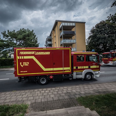 Rheinallee, Feuerwehr. Bild: Ralf Krieger