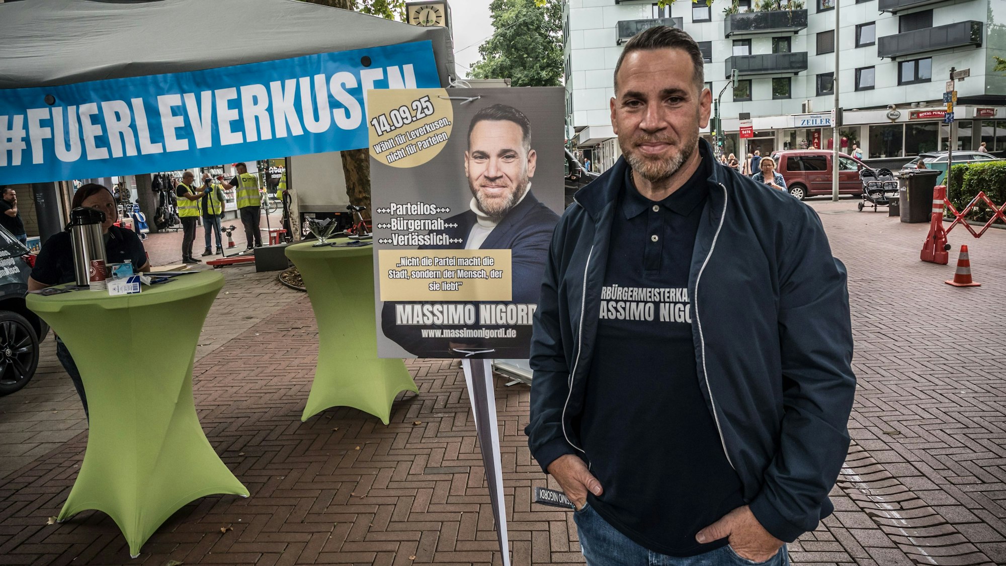 Oberbürgermeisterkandidat Massimo Nigordi . Bild: Ralf Krieger