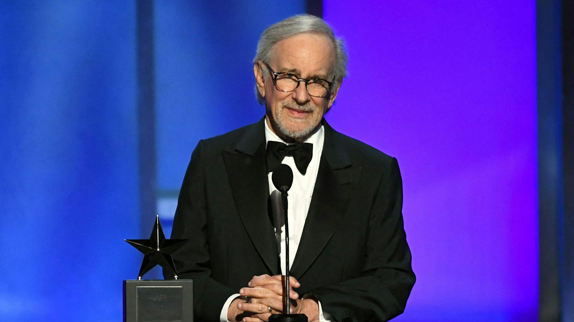 Steven Spielberg während der AFI Life Achievement Award-Zeremonie zu Ehren von Francis Ford Coppola im Dolby Theatre im April 2025.