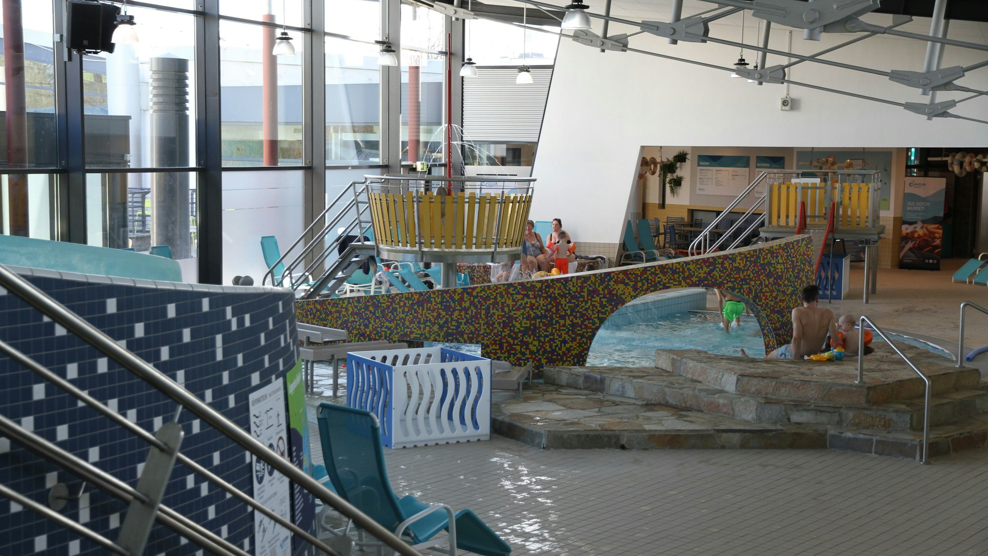 Das Kinderbecken im Troisdorfer Erlebnisbad Aggua.