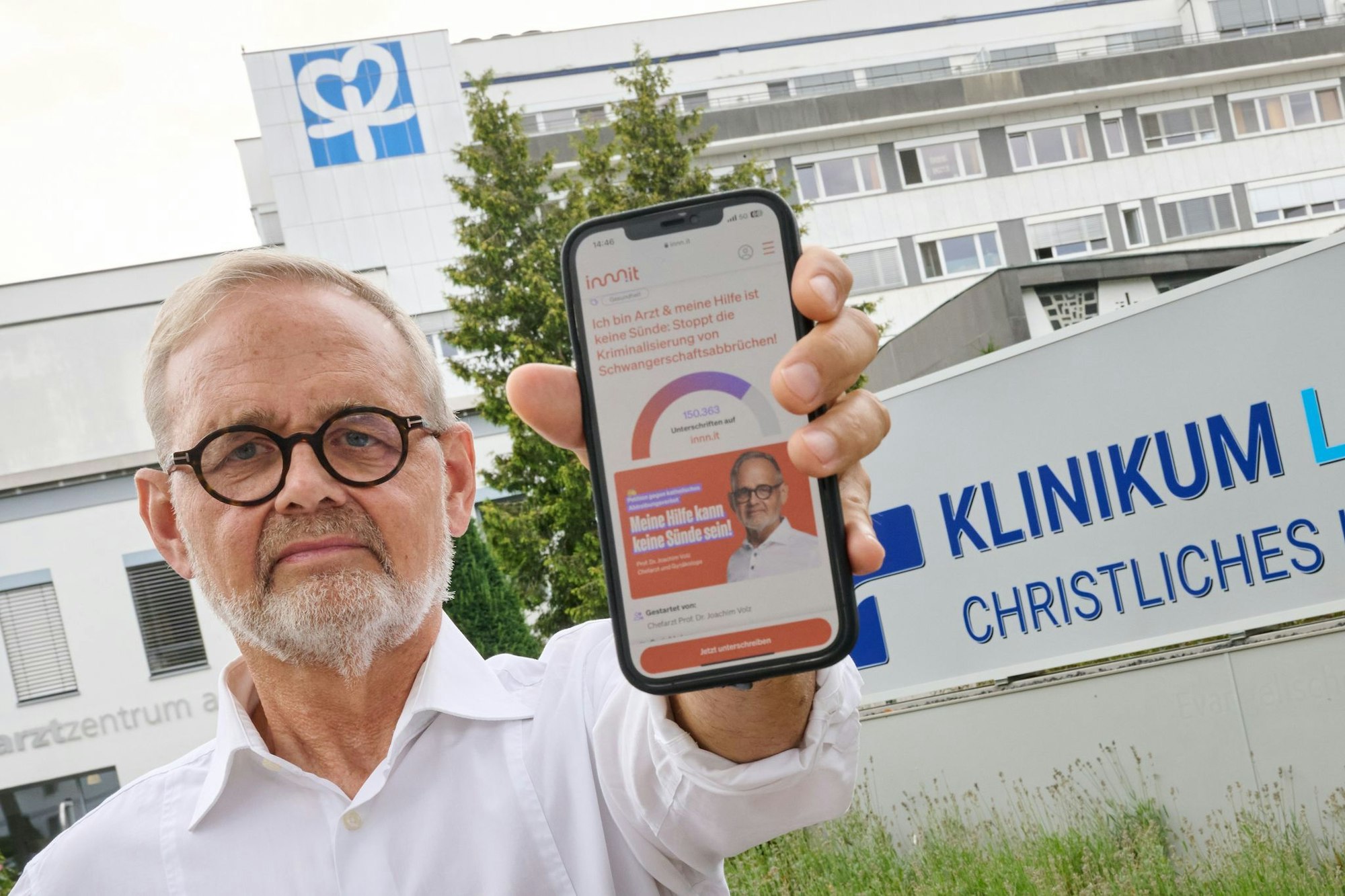Neben der Petition gibt es einen Aufruf zu einem Demomarsch.