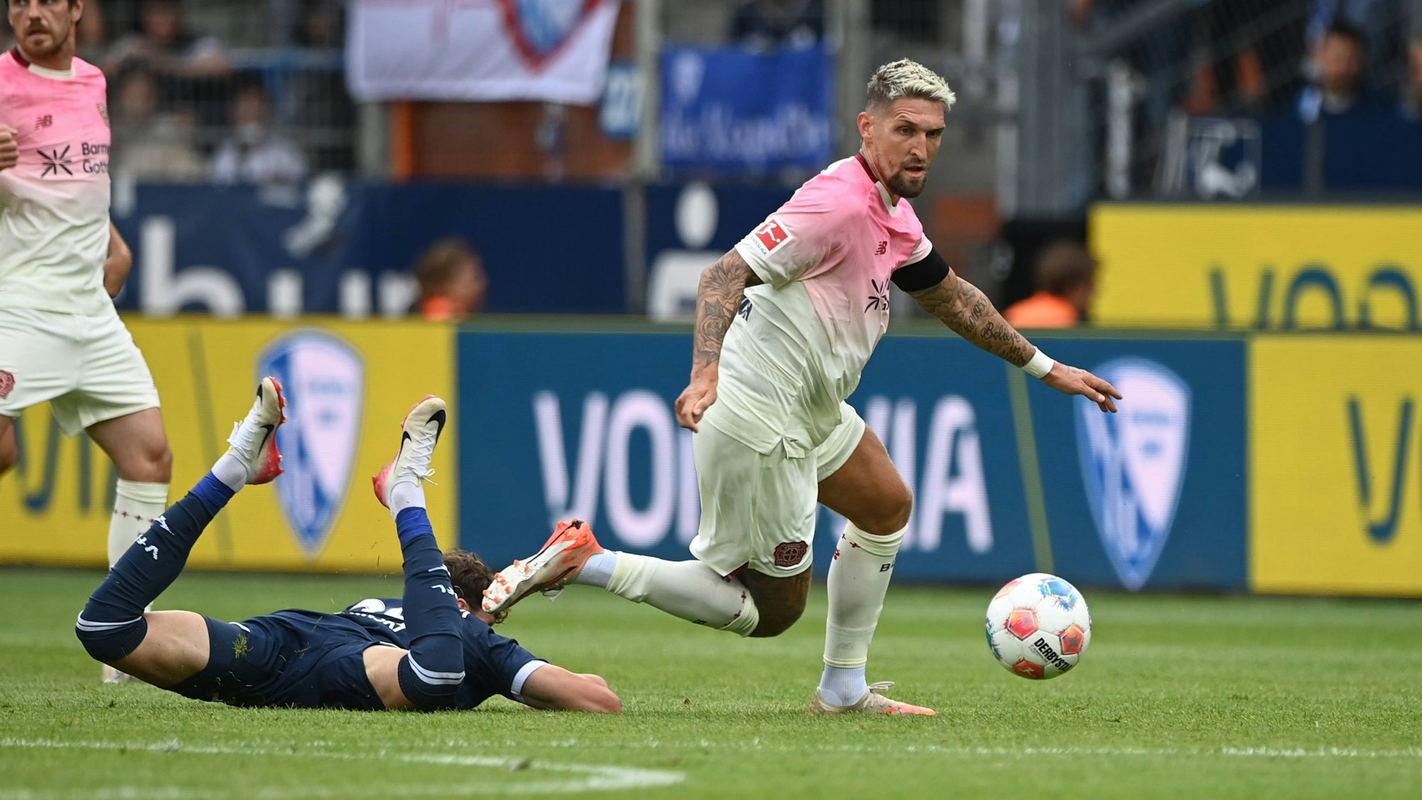 Im Testspiel beim VfL Bochum am vergangenen Wochenende trug Robert Andrich die Binde bei Bayer 04 Leverkusen.