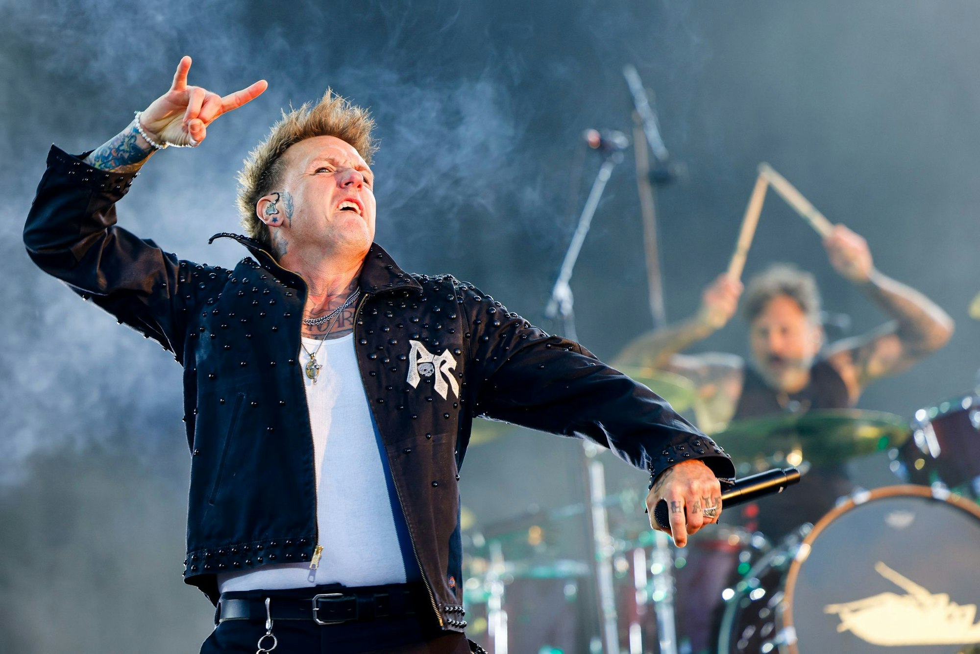 Am Freitagabend brachten Papa Roach das Infield des Festivals zum Kochen.
