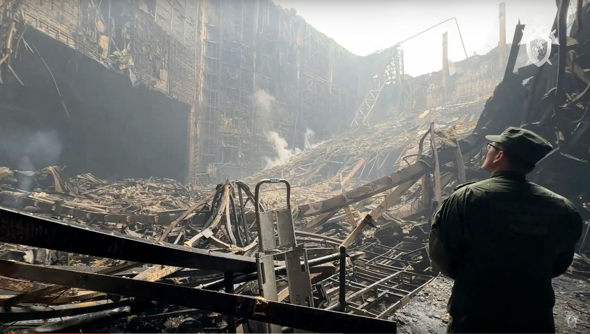 Ein Teil der Konzerthalle Crocus City Hall stürzte ein. (Archivbild)