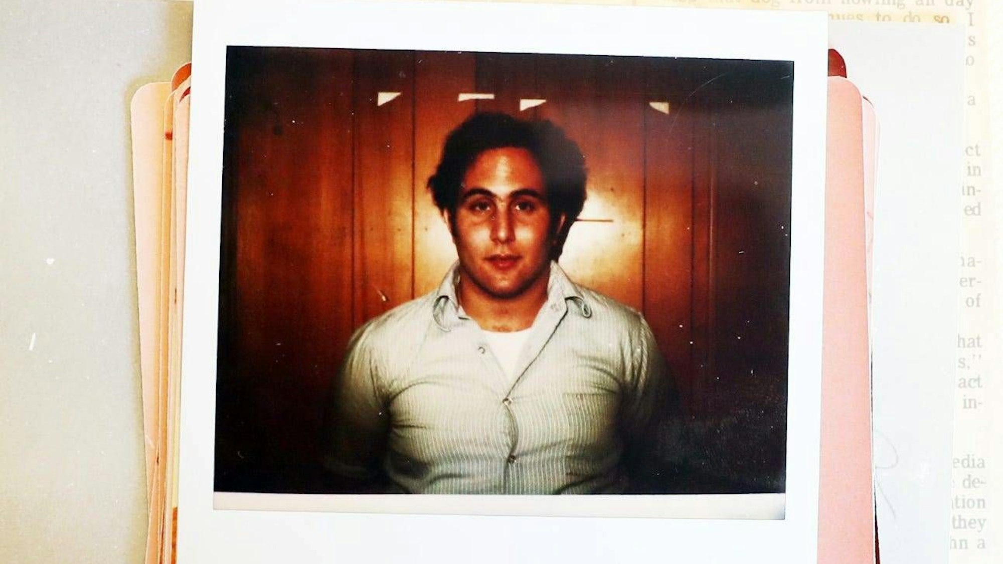 David Berkowitz alias „Son of Sam“ nach seiner Festnahme im Jahr 1977.