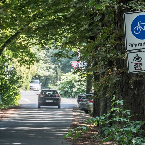 Knochenbergsweg, Fahrradstraße. Foto: Ralf Krieger