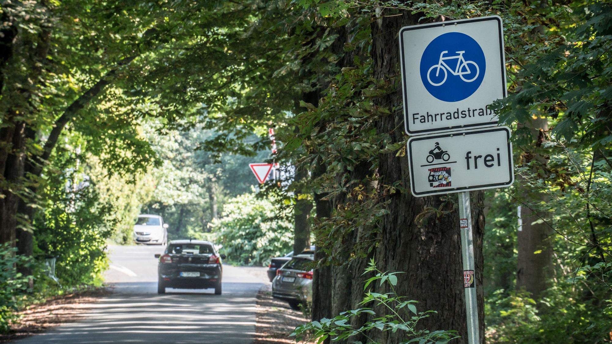 Knochenbergsweg, Fahrradstraße. Foto: Ralf Krieger