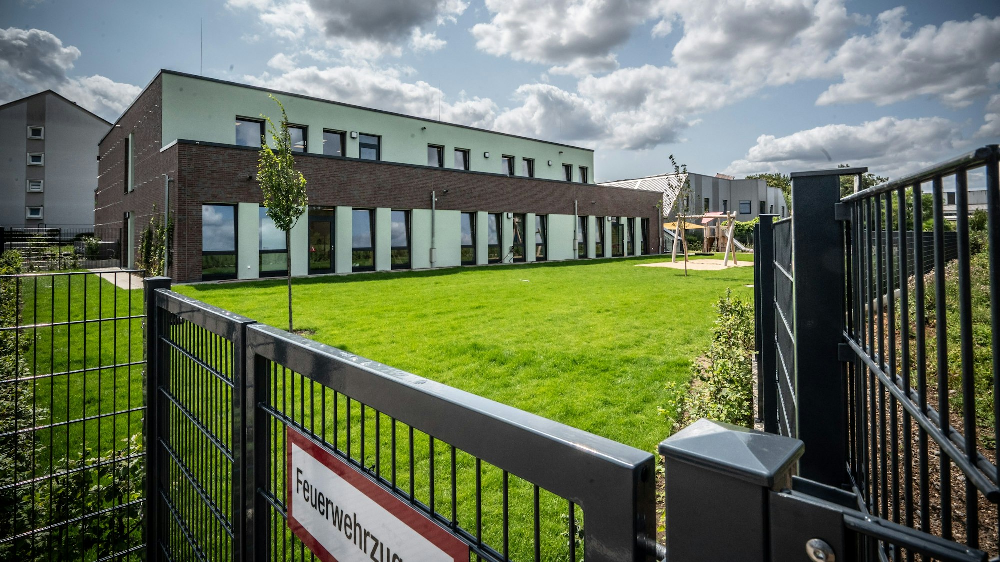 Etwa ein Jahr betrug die Bauzeit der neuen Stepke-Kita am Hemmelrather Hof.