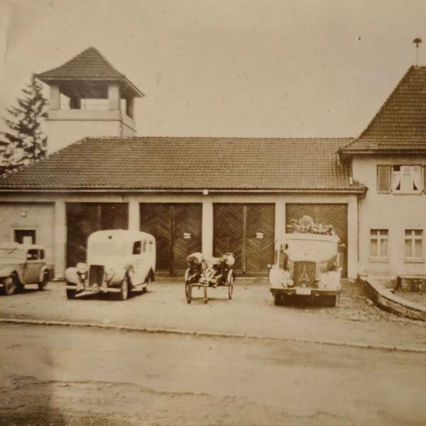 Die alte Wache der Freiwilligen Feuerwehr Burscheid, Jahr unbekannt.