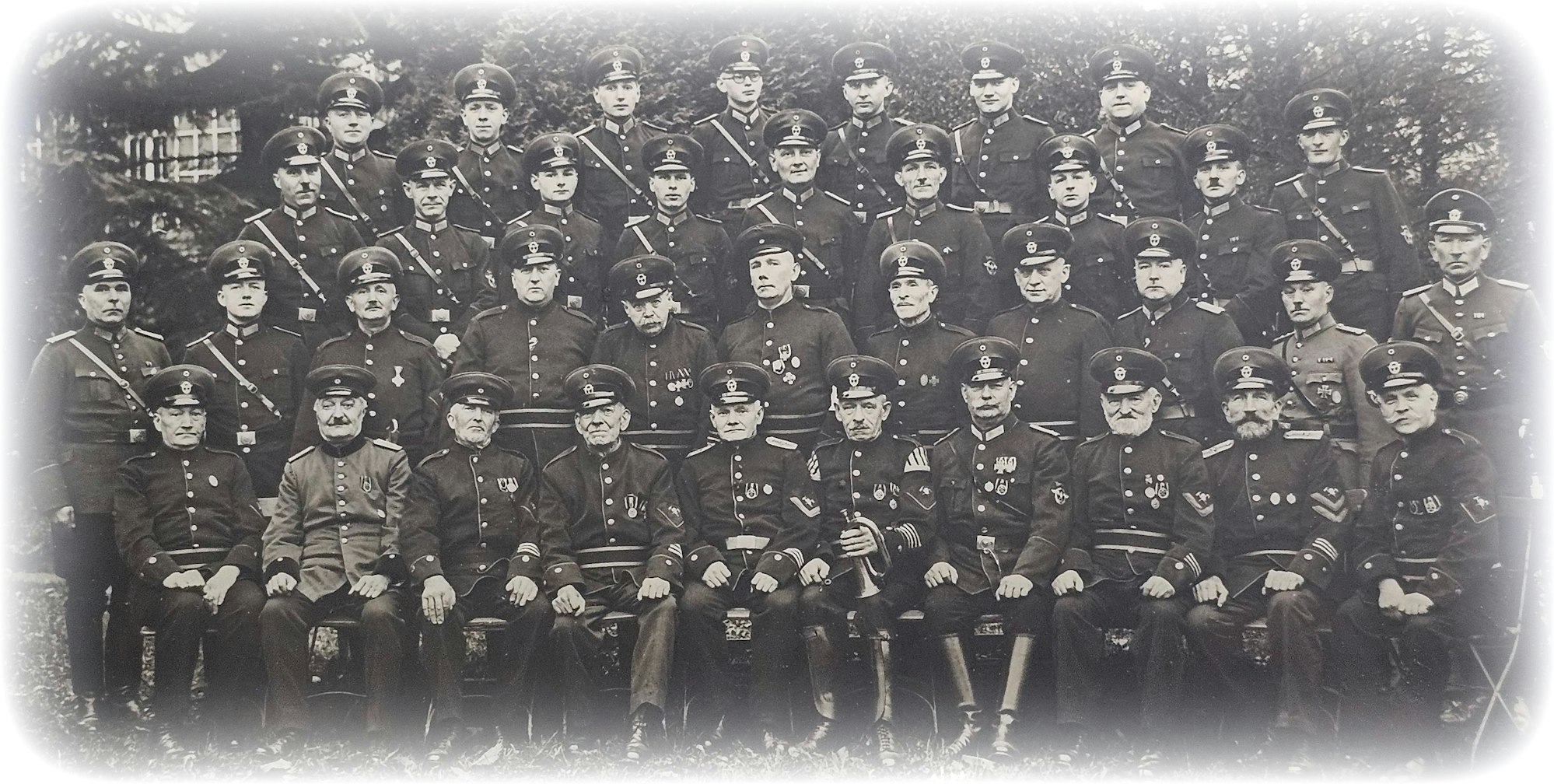 Die Feuerlöschpolizei um 1934.