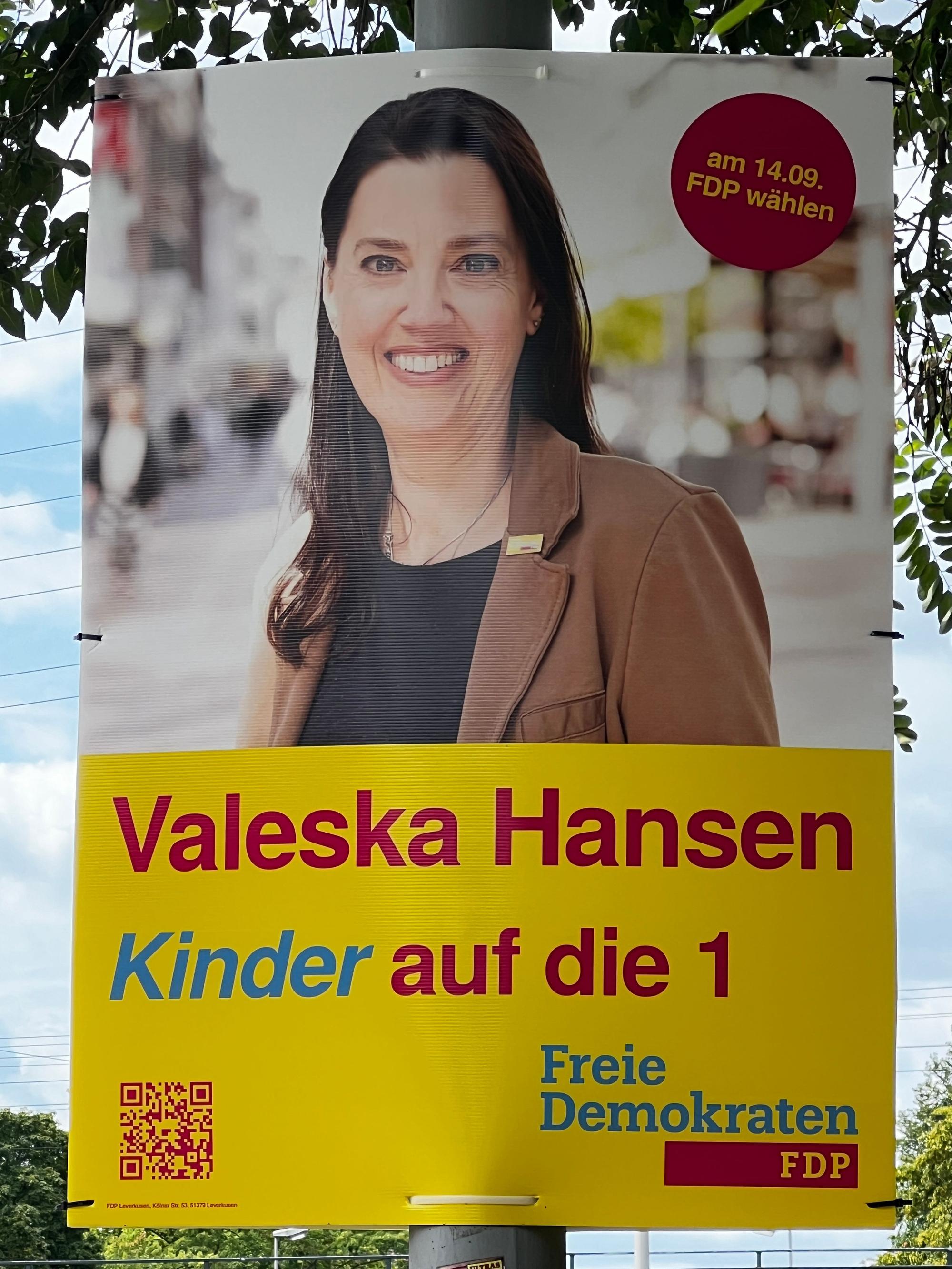 Valeska Hansen setzt „Kinder auf die 1“.