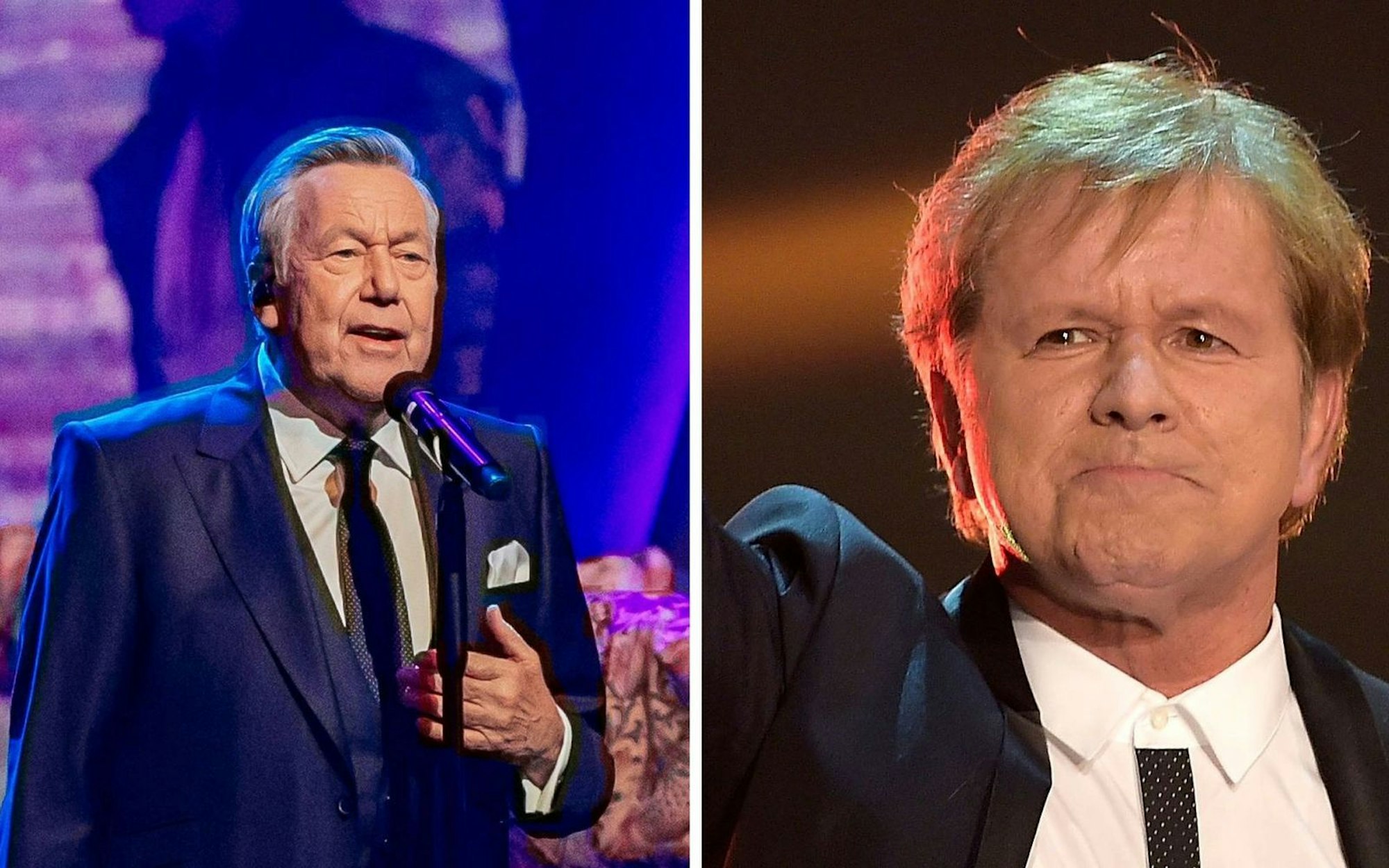 G.G. Anderson (rechts) hatte gehofft, bei Roland Kaisers Bühnenjubiläum auftreten zu können. (Bild: 2025 Getty Images/Thomas Niedermueller / 2015 Getty Images/Alexander Koerner (Fotomontage))