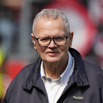 Uli Potofski während eines Einsatzes für Sky in der Saison 2024/25.