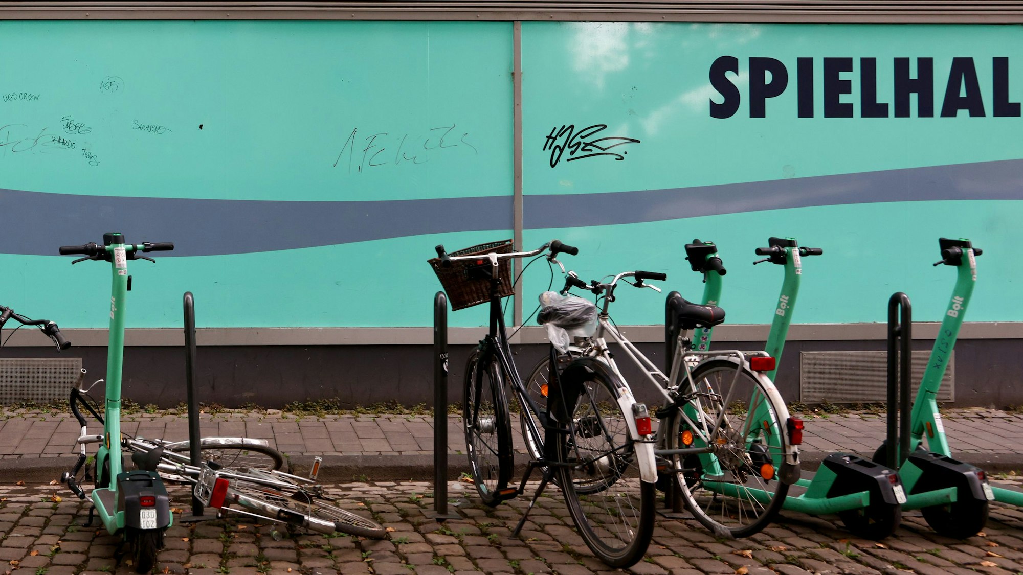 Parkplätze für Elektroroller