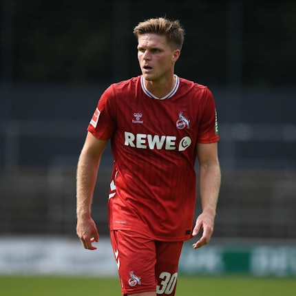 03.08.2025, xophax, Fussball , 1.FC Köln 1.FC Köln Fussball-Bundesliga Vorbereitung, Testspiel 1.FC Köln gegen Vitesse Arnheim Saison 2025/2026 Marius Bülter Köln *** 03 08 2025, xophax, Soccer , 1 FC Köln 1 FC Köln Soccer Bundesliga preparation, Test match 1 FC Köln vs Vitesse Arnhem Season 2025 2026 Marius Bülter Köln