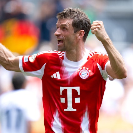 das Bild zeigt den Ex-Nationalspieler Thomas Müller im Trikot des FC Bayern München. Foto: Sven Hoppe/dpa