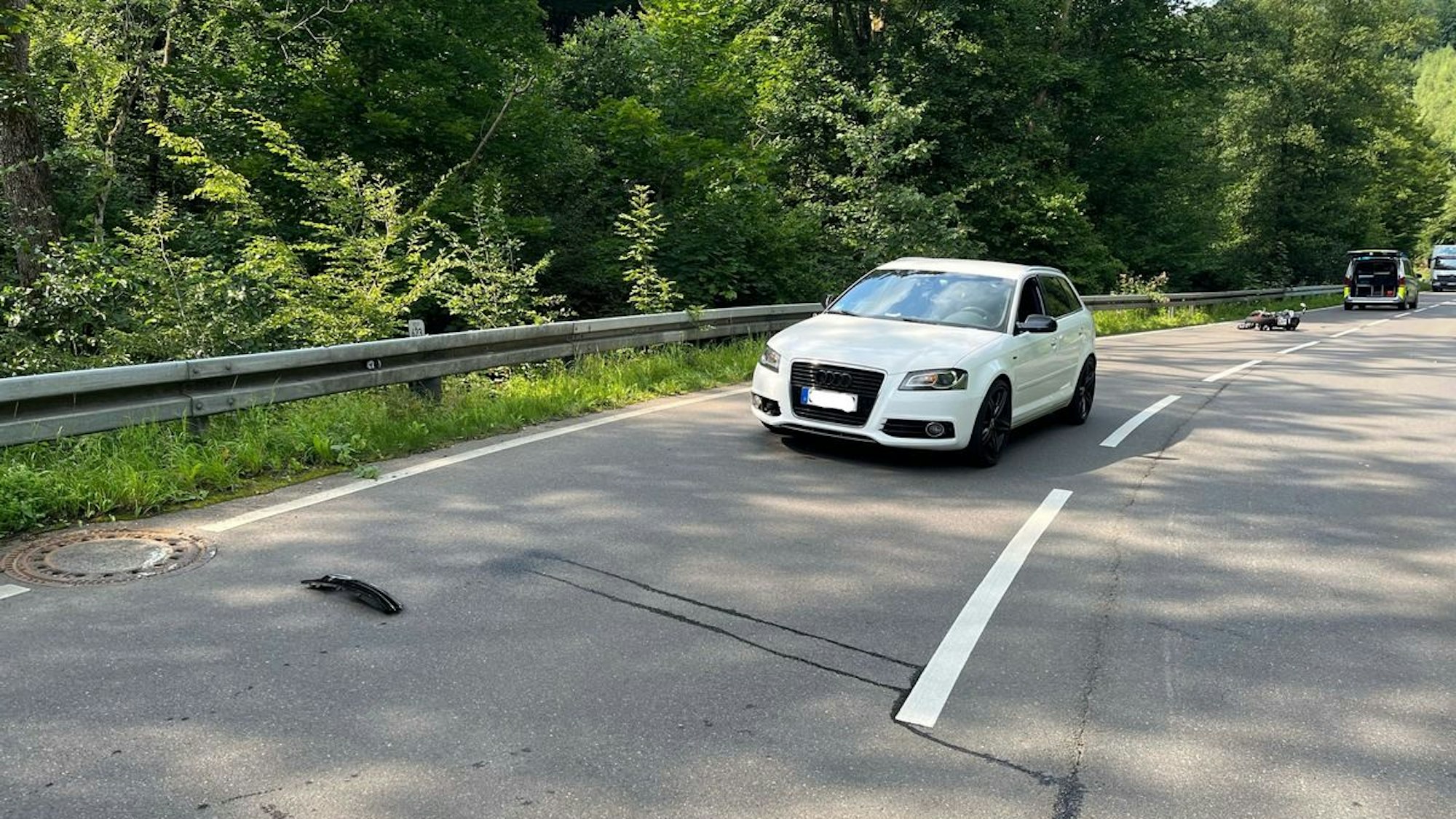 Unfallstelle in Engelskirchen