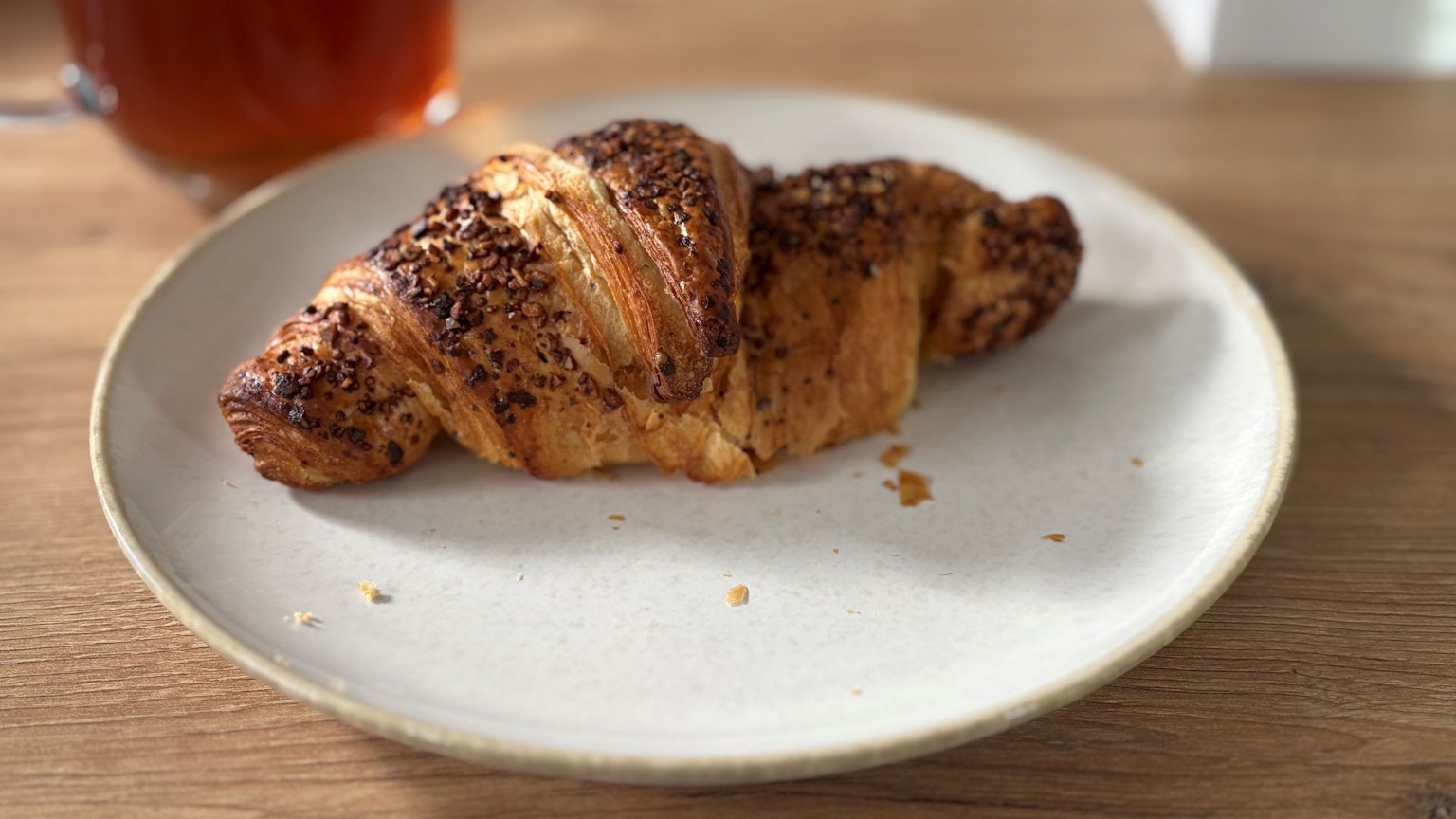 Ein Croissant von der Bäckerei Lippe im Kölner Süden.