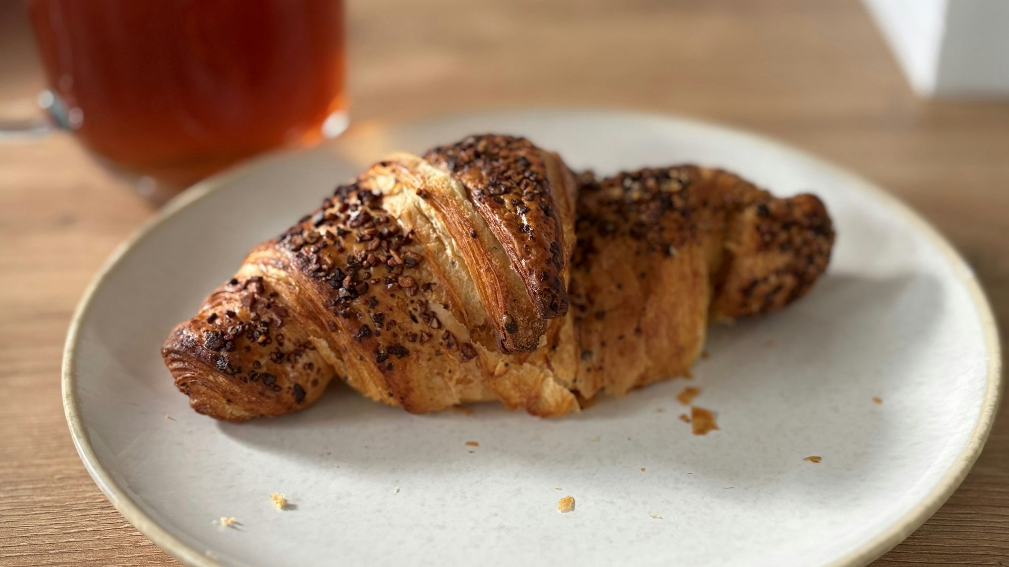 Ein Croissant von der Bäckerei Lippe im Kölner Süden.