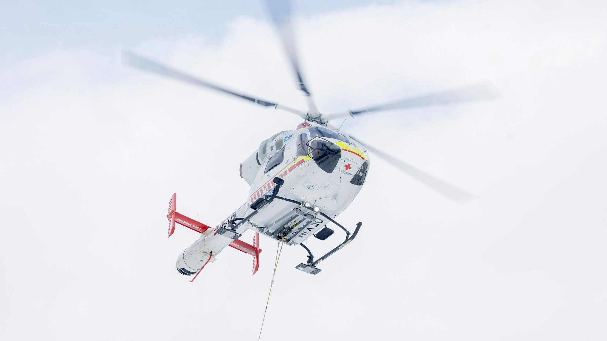 Die Bergrettung bei einem Einsatz.