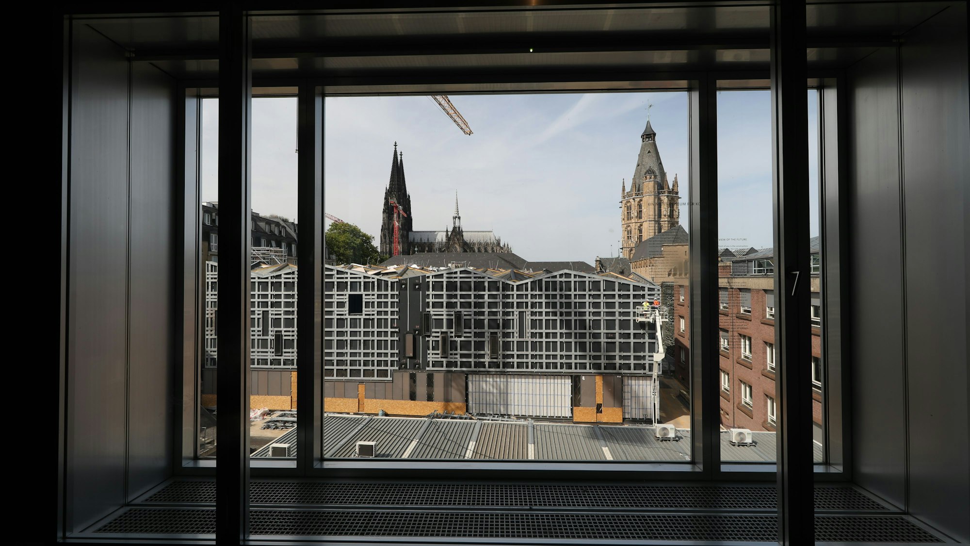 Der aktuelle Stand auf der Baustelle des MiQua.