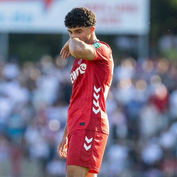 Testspiel: Fortuna Köln - 1. FC Köln 18.07.2025 Fayssal Harchaoui 1. FC Köln, 34 im Testspiel zwischen Fortuna Köln und dem 1. FC Köln, am 18.07.2025, Südstadion, Köln. *** Test match Fortuna Köln 1 FC Köln 18 07 2025 Fayssal Harchaoui 1 FC Köln, 34 in the test match between Fortuna Köln and 1 FC Köln, on 18 07 2025, Südstadion, Cologne Copyright: xBEAUTIFULxSPORTS/Meuselx