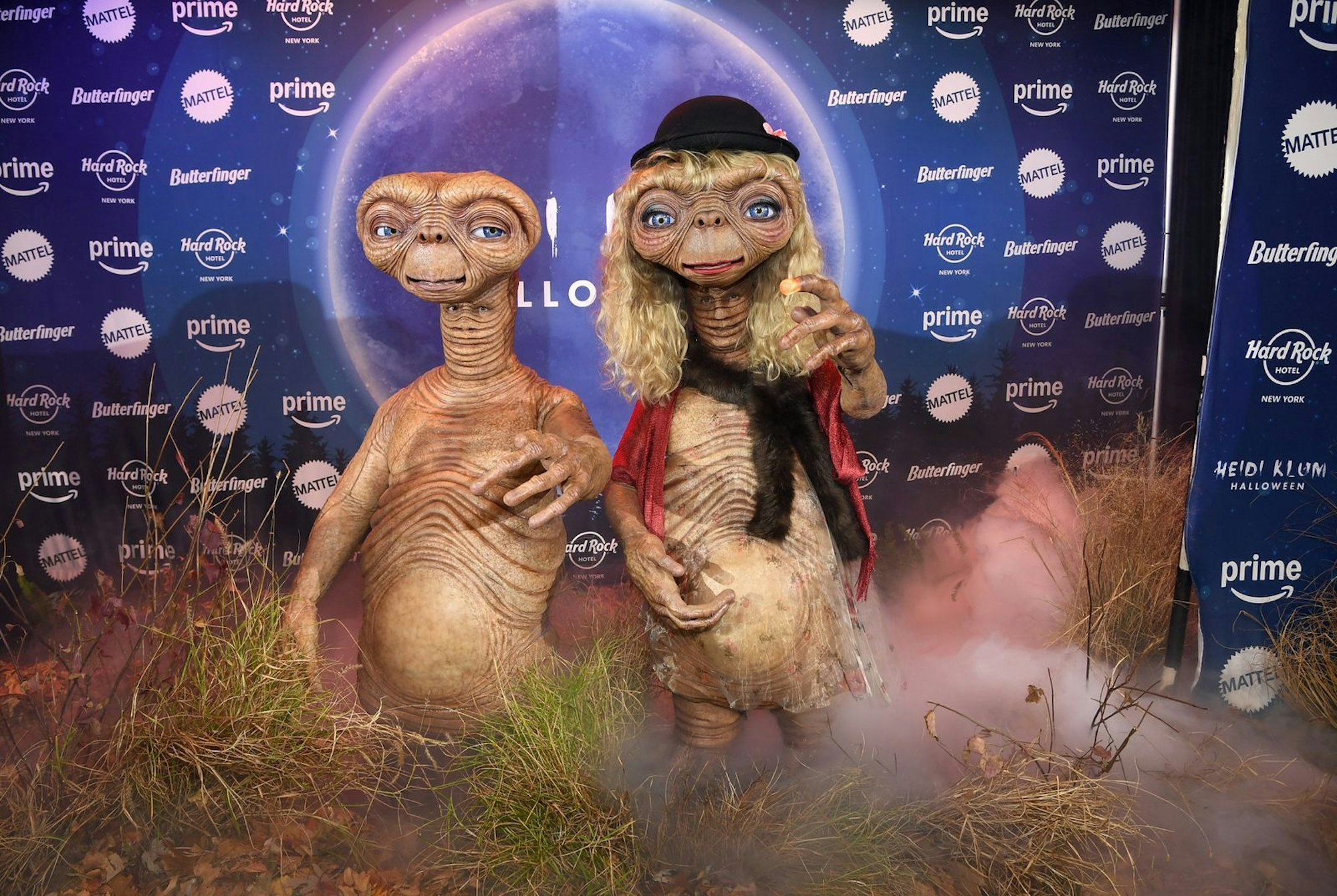 2023 präsentierten sich Heidi Klum und ihr Mann Tom Kaulitz zu Halloween als E.T. (Bild: 2024 Getty Images/Noam Galai)