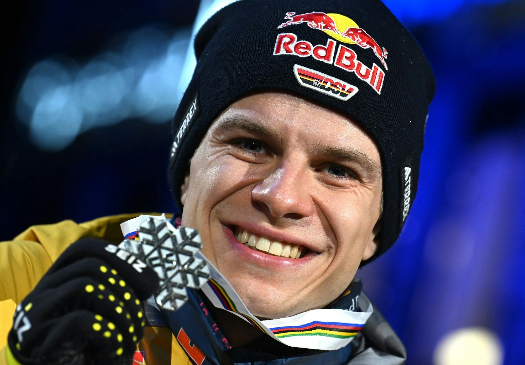 Wird es noch Gold? Andreas Wellinger gewann bei der WM in Trondheim Silber auf der Normalschanze.