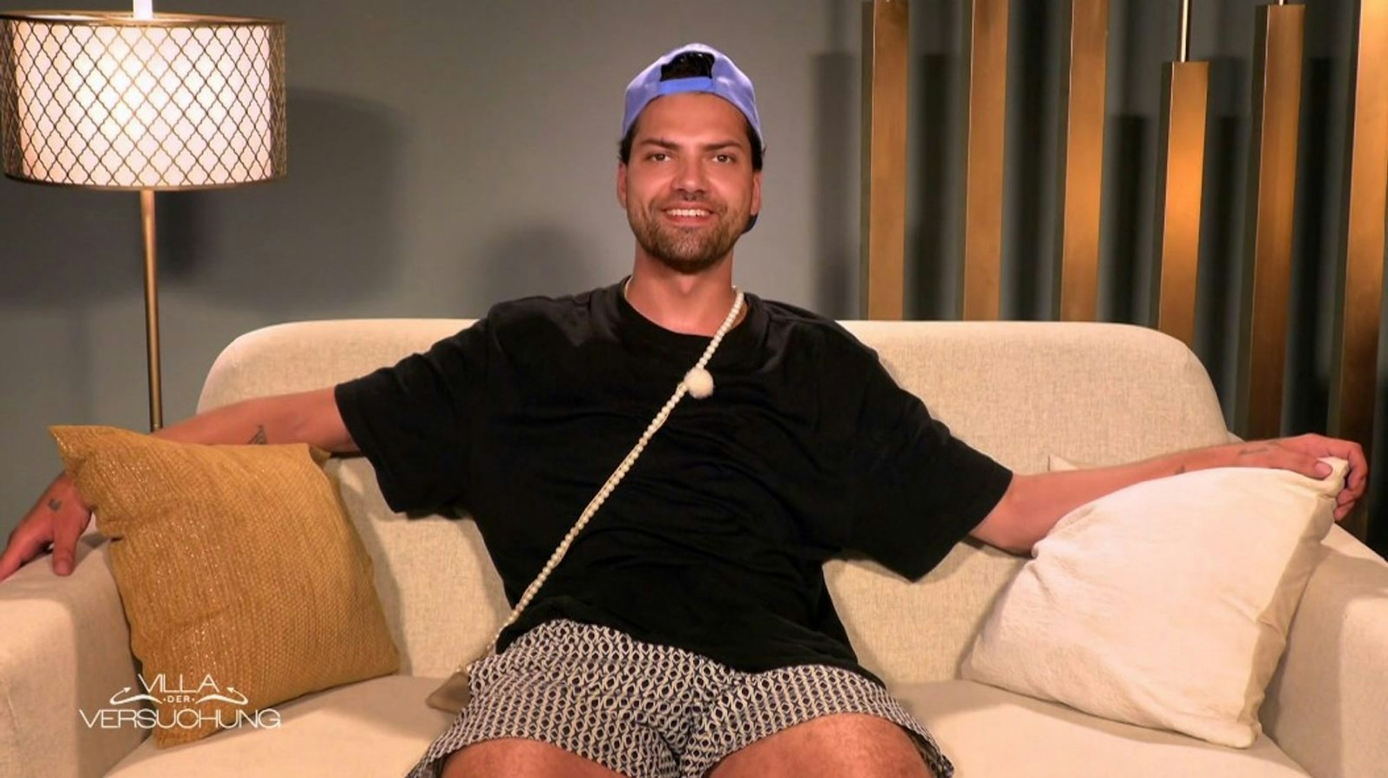 Jimi Blue Ochsenknecht hat Grund zur Freude: Er konnte sich beim Machtspiel eine besondere „Machtposition“ erspielen. (Bild: Joyn)