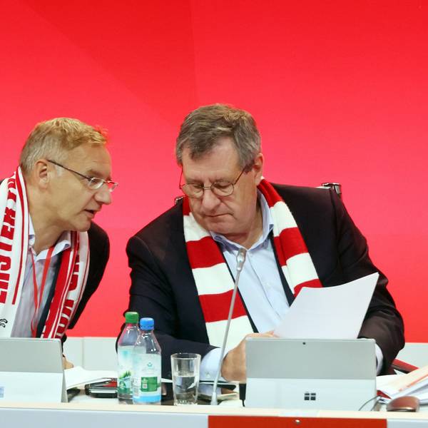 Eckhard Sauren (links) und Präsident Werner Wolf