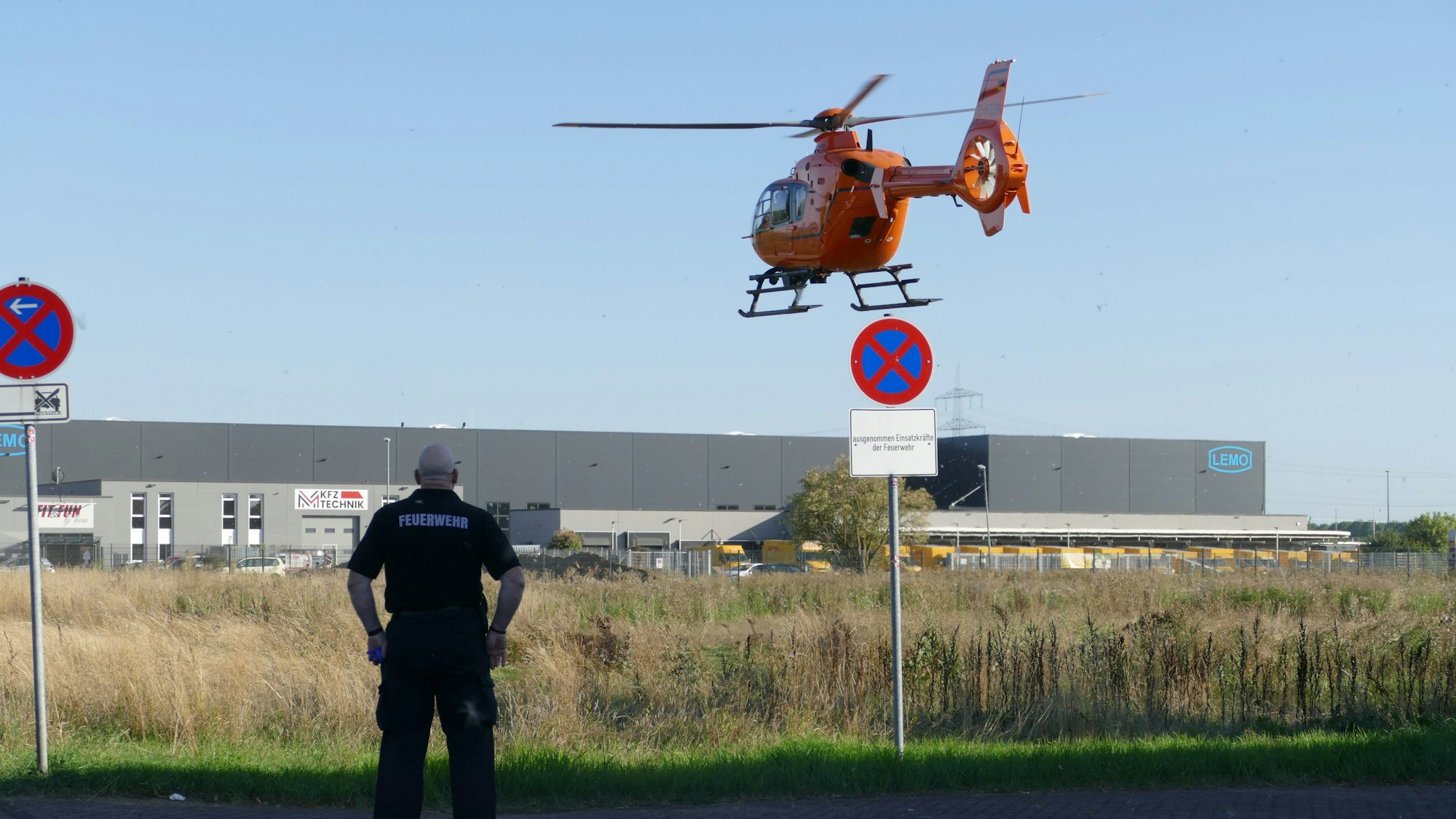 Das Bild zeigt einen Rettungshubschrauber. Foto: Marius Fuhrmann