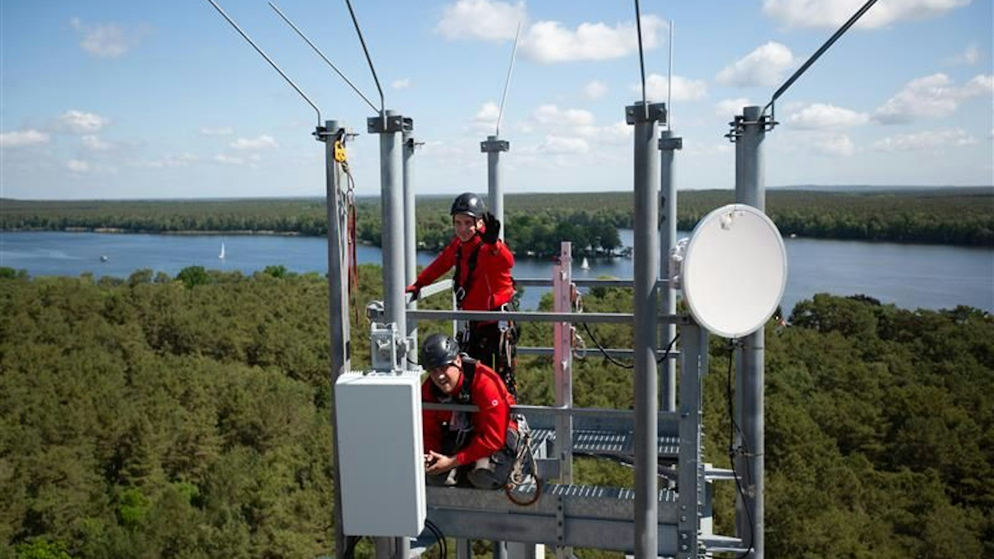 Vodafone treibt den Netzausbau entlang der Wasserstraßen voran