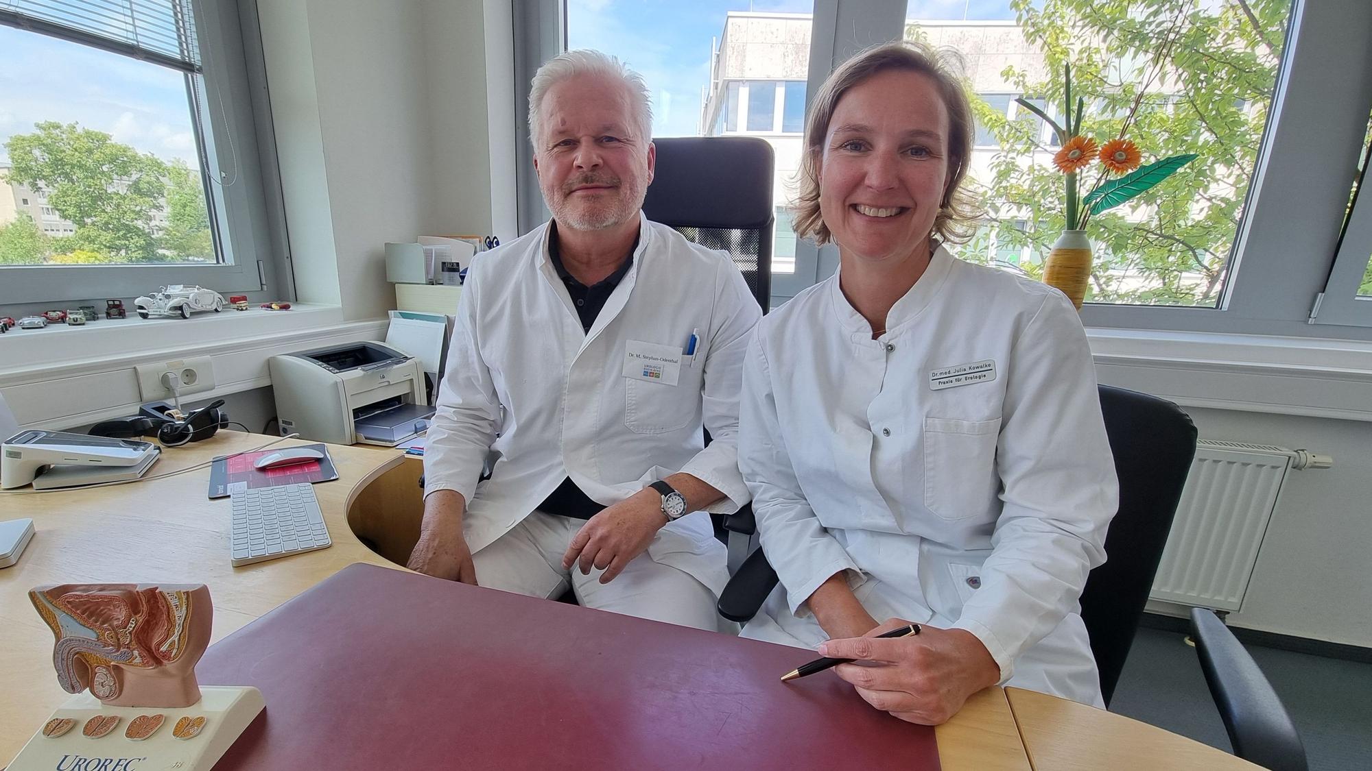 Urologen Dr. med. Michael Stephan-Odenthal und Dr. med. Julia
Kowalke, Medilev-Urologie Rhein-Berg