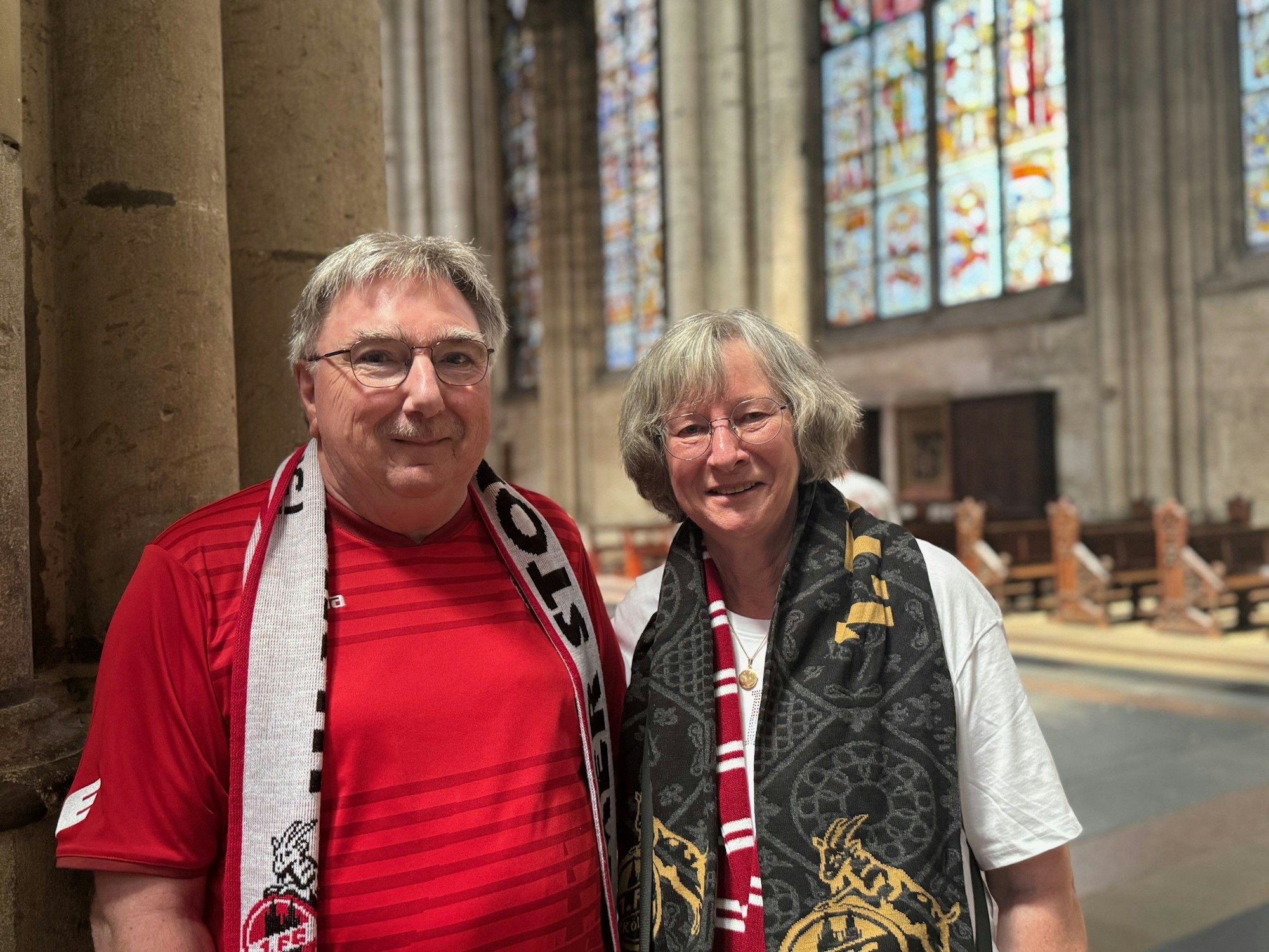 Wilfried und Ingrid aus Dülmen beim FC-Gottesdienst