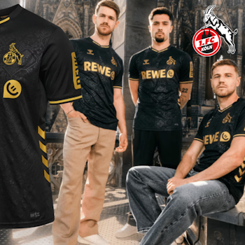 Darstellung des 1.FC KÖLN x DOM Ausweichtrikot 2025/26.