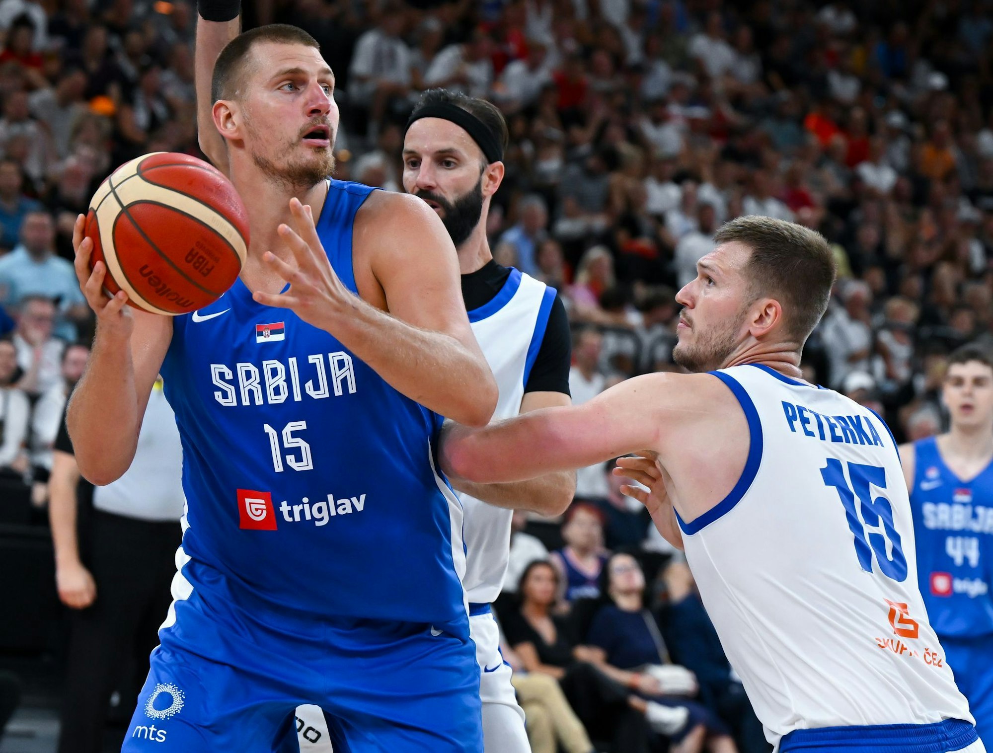 Hatte es gegen Tschechien leicht: Jokic mit den Serben.